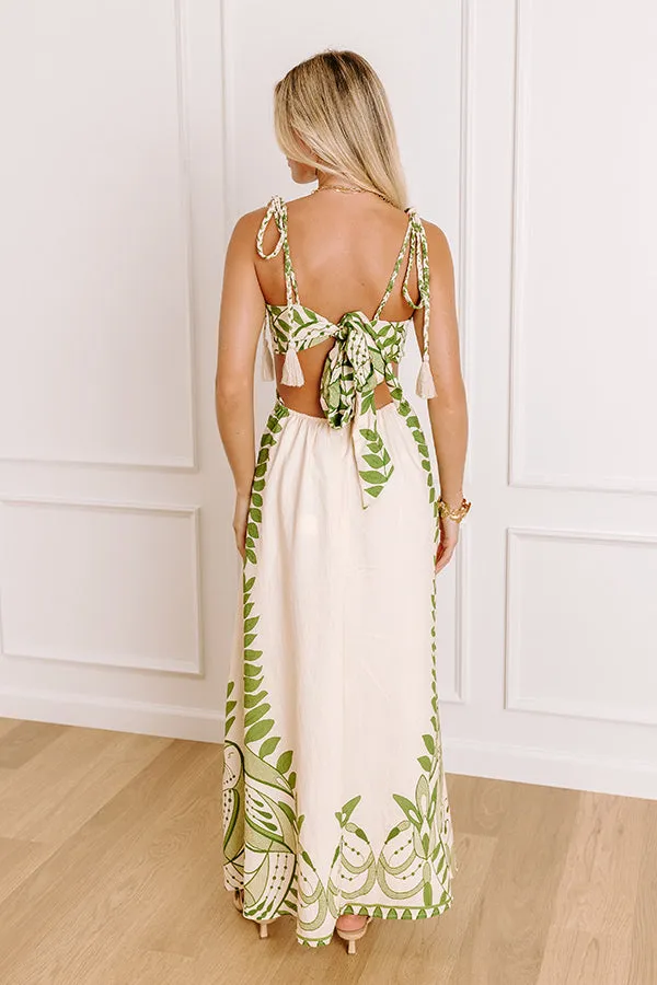 Tropical Bliss Cut Out Midi Dress sold by Impressions product image thumbnail 3