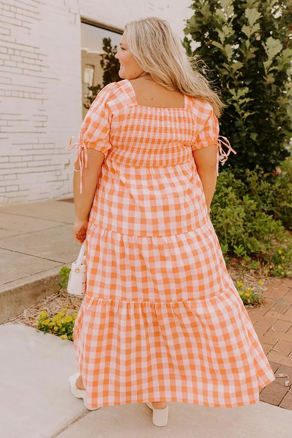 Sunkist Stroll Gingham Midi Dress Curves sold by Impressions product image thumbnail 5