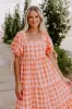 Sunkist Stroll Gingham Midi Dress sold by Impressions