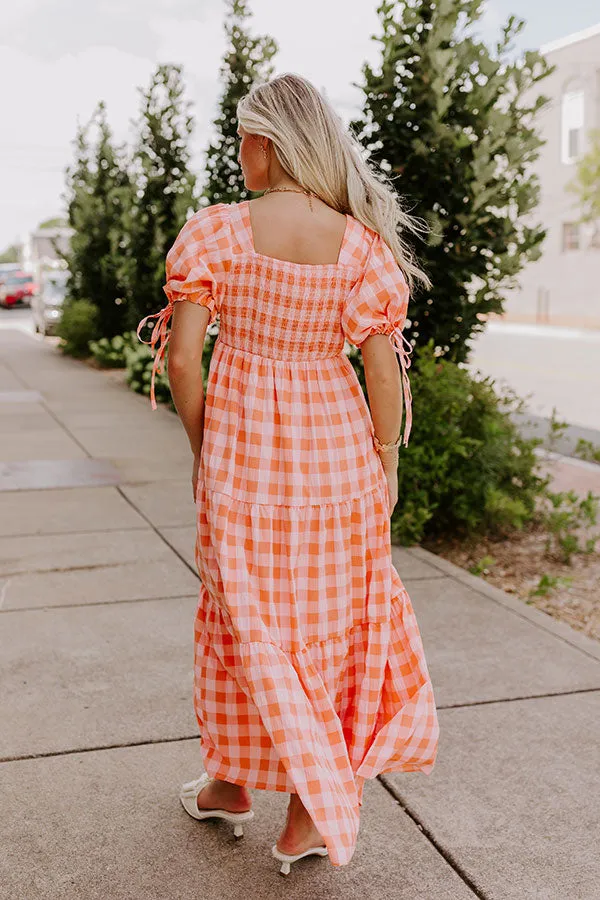 Sunkist Stroll Gingham Midi Dress sold by Impressions product image thumbnail 5
