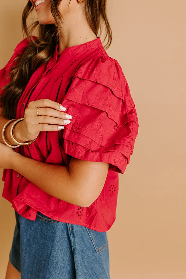 Vineyard Dream Eyelet Button Up sold by Impressions product image thumbnail 5