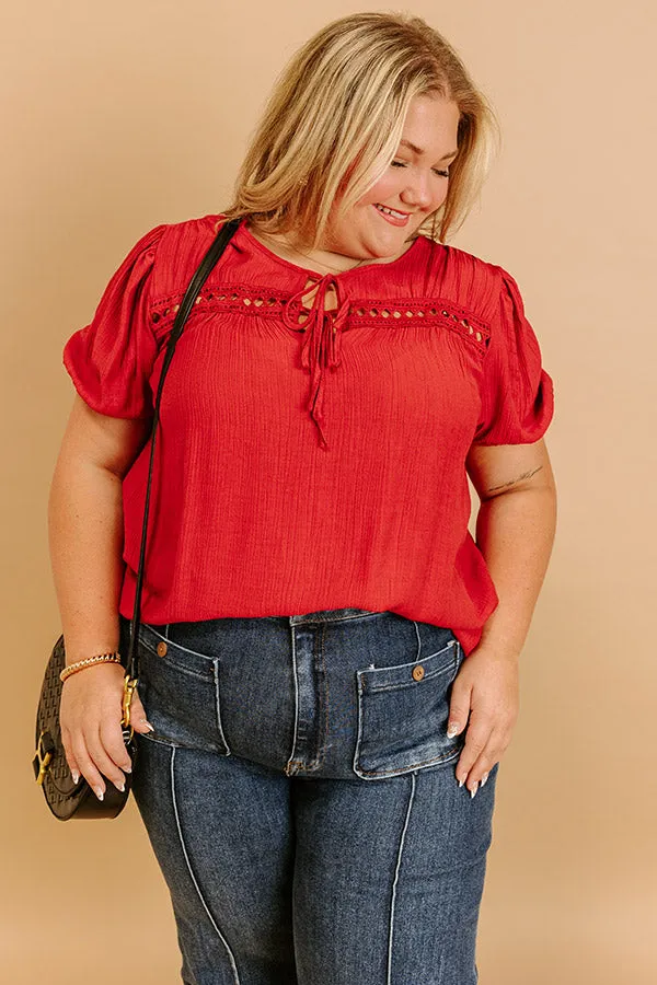 Cafe And Caramel Shift Top Curves in Crimson sold by Impressions product image thumbnail 3