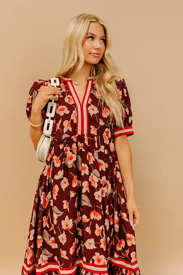 Harvest Blossom Floral Midi Dress sold by Impressions product image thumbnail 3