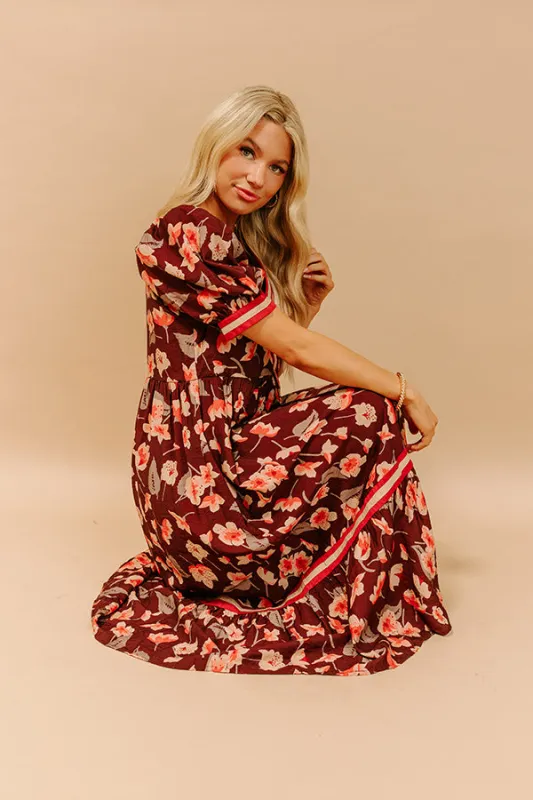 Harvest Blossom Floral Midi Dress sold by Impressions