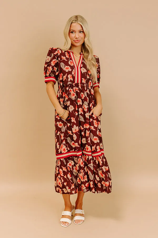 Harvest Blossom Floral Midi Dress sold by Impressions product image thumbnail 2