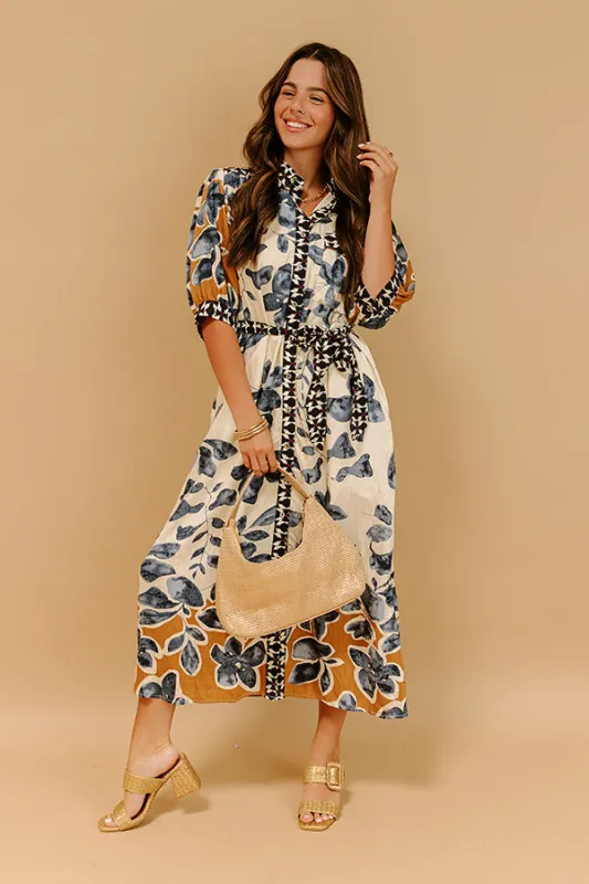 Meadow Daydream Floral Midi Dress sold by Impressions