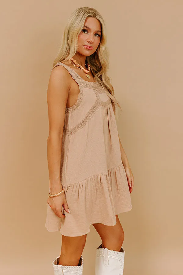 Sweet Sunset Lace Mini Dress sold by Impressions product image thumbnail 4