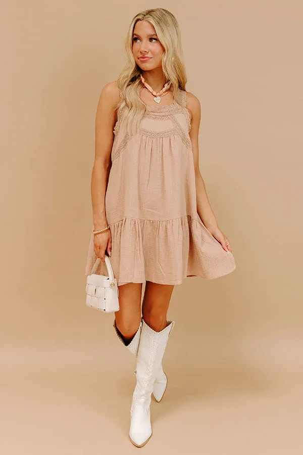 Sweet Sunset Lace Mini Dress sold by Impressions