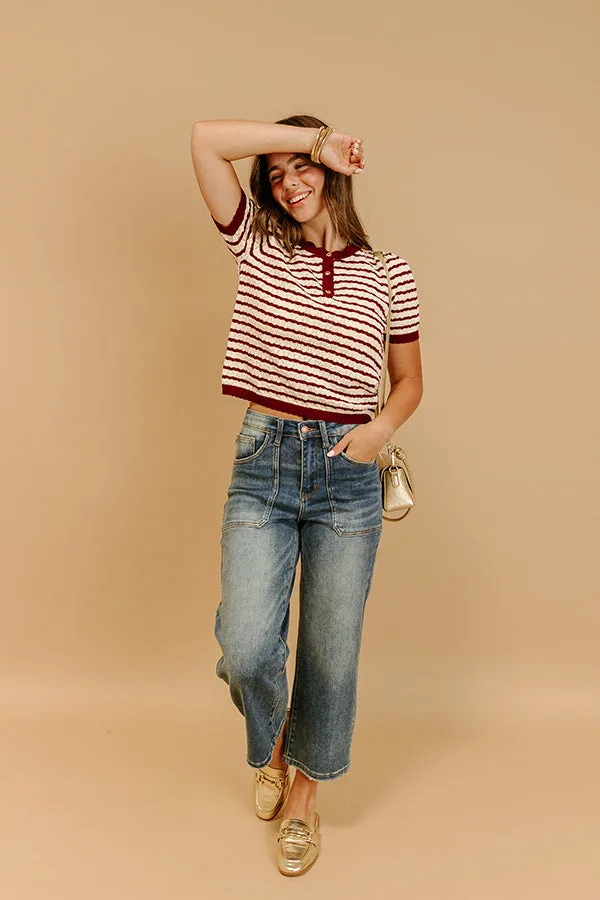 Cafe Charm Pointelle Knit Top sold by Impressions product image thumbnail 2