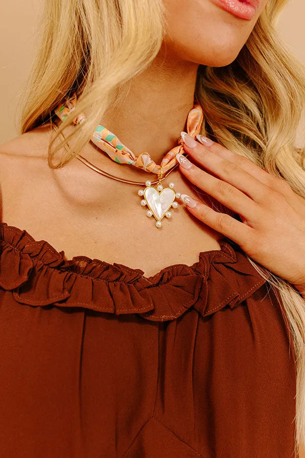 Barry Heart Geo Scarf Necklace sold by Impressions product image thumbnail 2