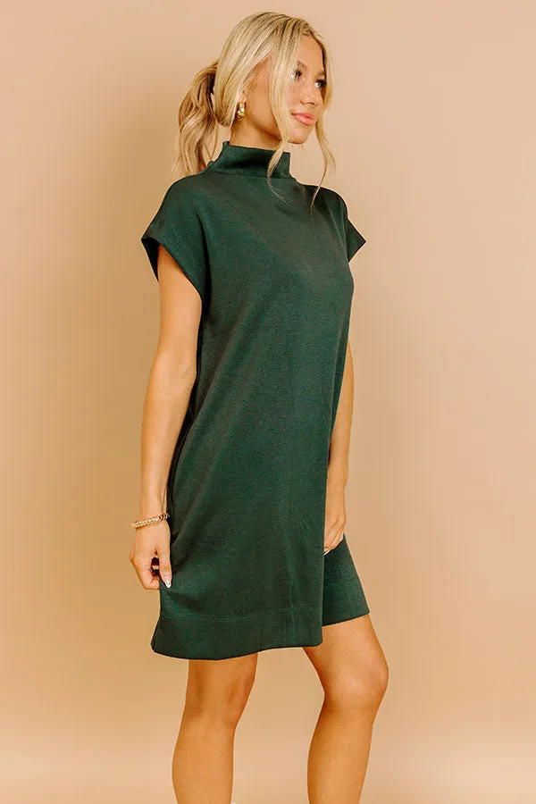 City Sleek Mini Dress in Hunter Green sold by Impressions product image thumbnail 4
