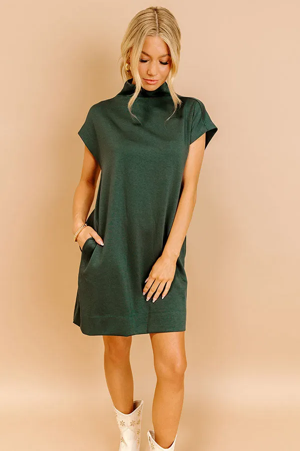 City Sleek Mini Dress in Hunter Green sold by Impressions product image thumbnail 3
