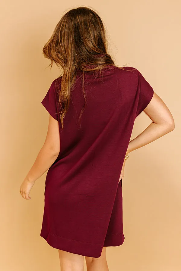 City Sleek Mini Dress in Windsor Wine sold by Impressions product image thumbnail 5