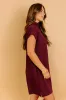 City Sleek Mini Dress in Windsor Wine sold by Impressions