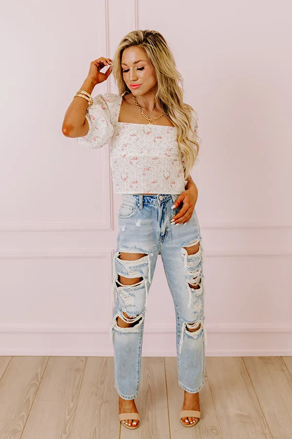 Risen The Ellie High Waist Distressed Jean sold by Impressions