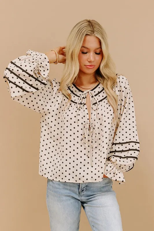 Right On Cue Front Tie Top sold by Impressions