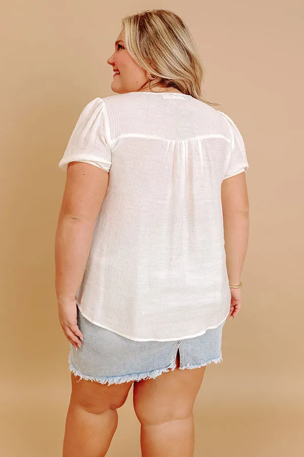 Cafe And Caramel Shift Top Curves in Ivory sold by Impressions product image thumbnail 5