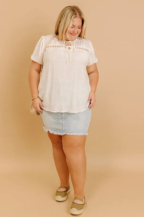 Cafe And Caramel Shift Top Curves in Ivory sold by Impressions product image thumbnail 2