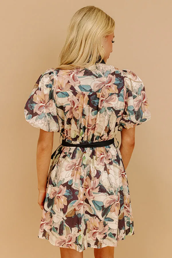 Flora In The Vines Button Down Mini Dress sold by Impressions product image thumbnail 5