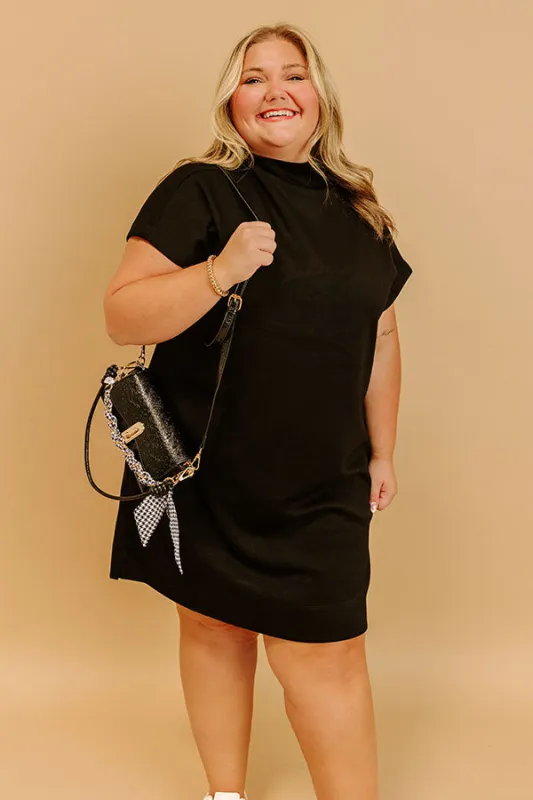 City Sleek Mini Dress in Black Curves sold by Impressions