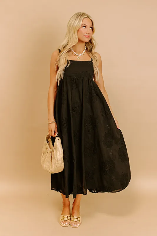 Kind Soul Embroidered Midi Dress sold by Impressions
