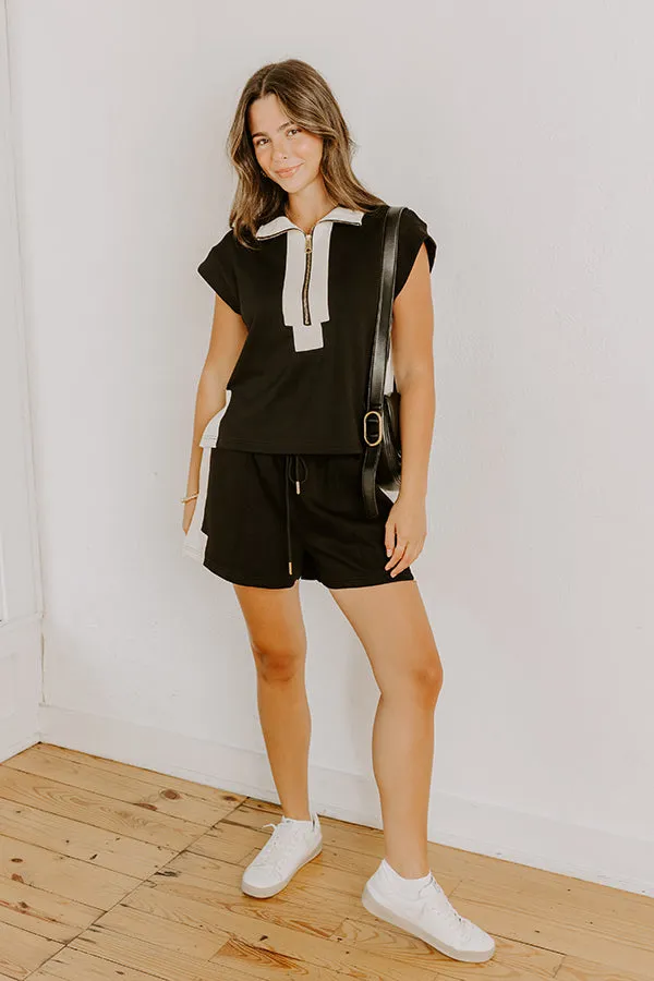 Metro Chic Quarter Zip Top sold by Impressions product image thumbnail 3