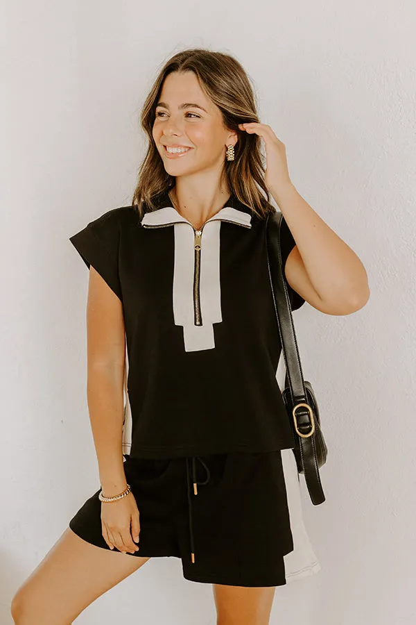 Metro Chic Quarter Zip Top sold by Impressions product image thumbnail 2