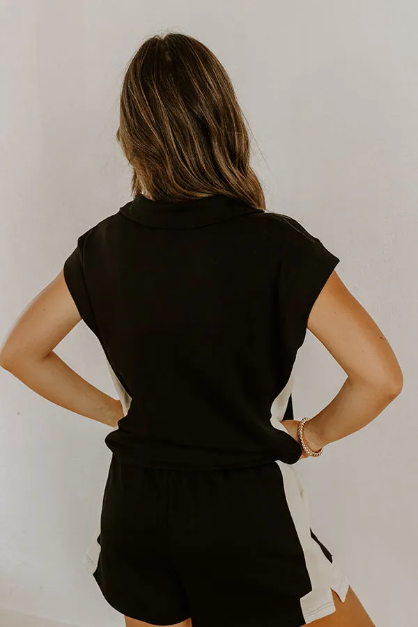 Metro Chic Quarter Zip Top sold by Impressions product image thumbnail 5