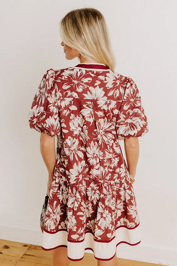 Vineyard Dream Floral Mini Dress sold by Impressions product image thumbnail 5