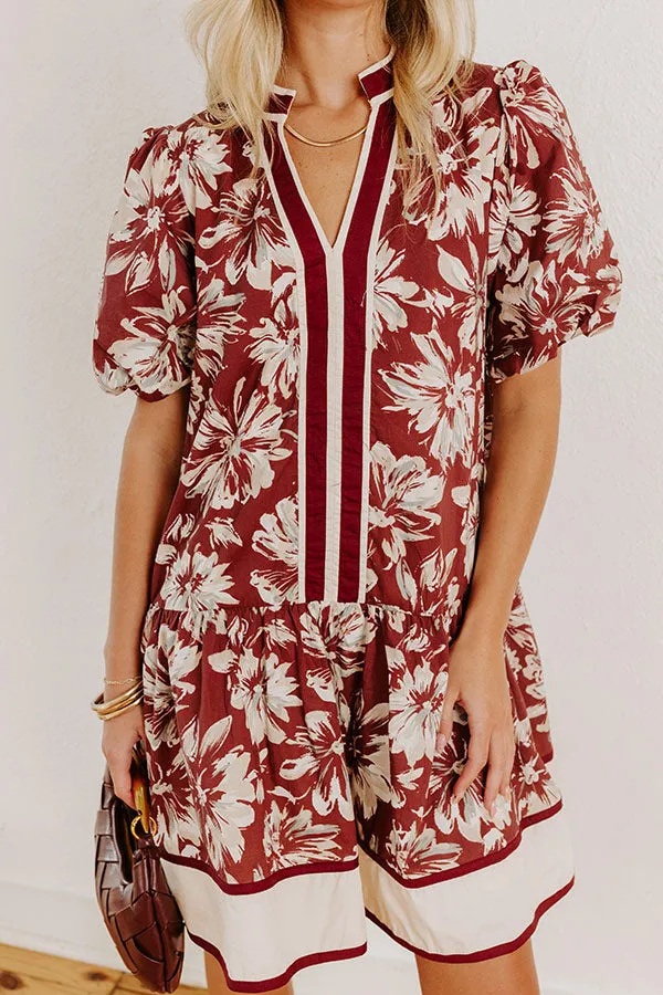 Vineyard Dream Floral Mini Dress sold by Impressions product image thumbnail 3