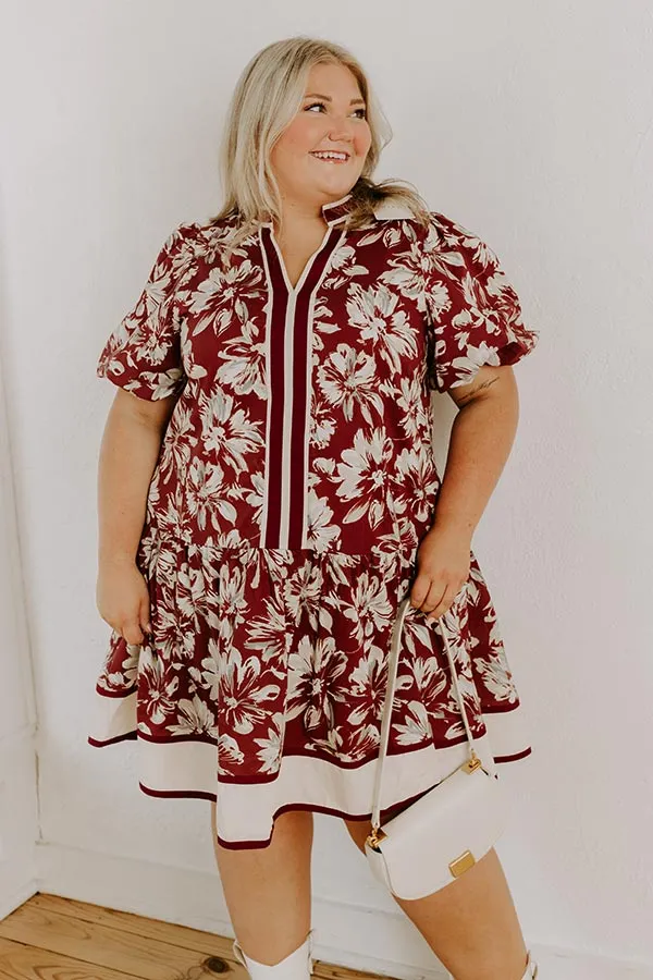 Vineyard Dream Floral Mini Dress Curves sold by Impressions product image thumbnail 4