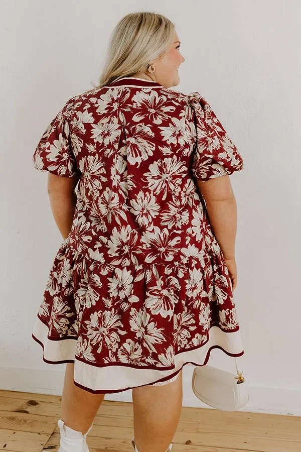 Vineyard Dream Floral Mini Dress Curves sold by Impressions product image thumbnail 5