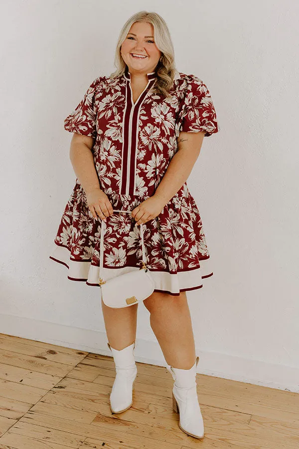 Vineyard Dream Floral Mini Dress Curves sold by Impressions product image thumbnail 2