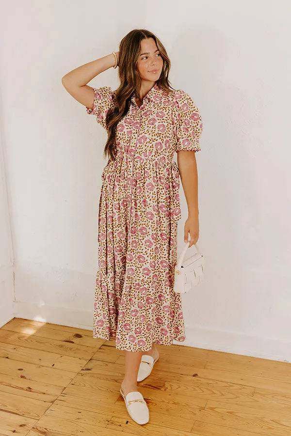 Falling For Floral Midi Dress sold by Impressions product image thumbnail 5