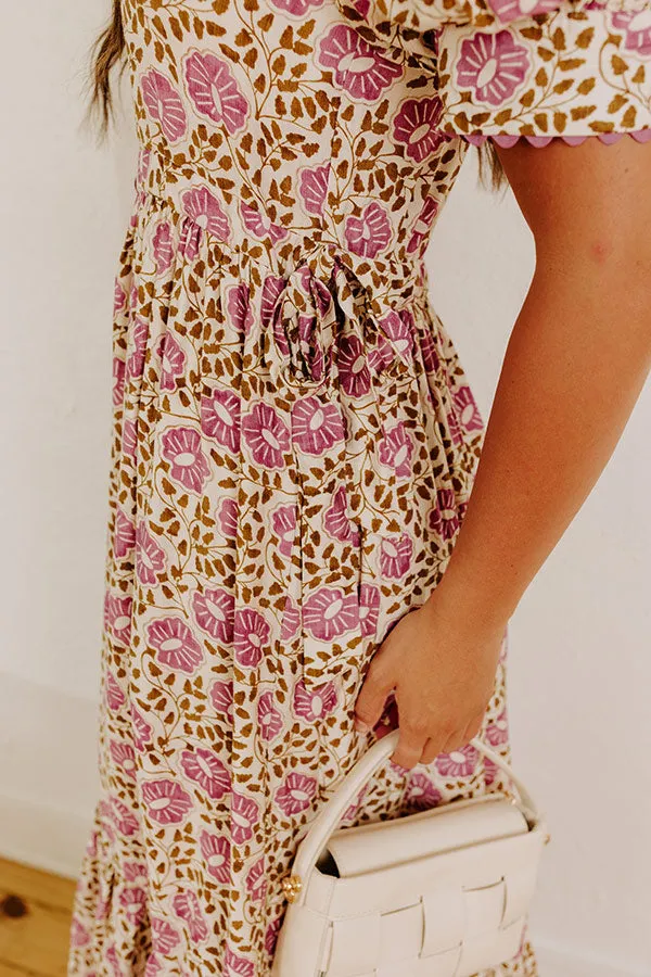 Falling For Floral Midi Dress sold by Impressions product image thumbnail 3