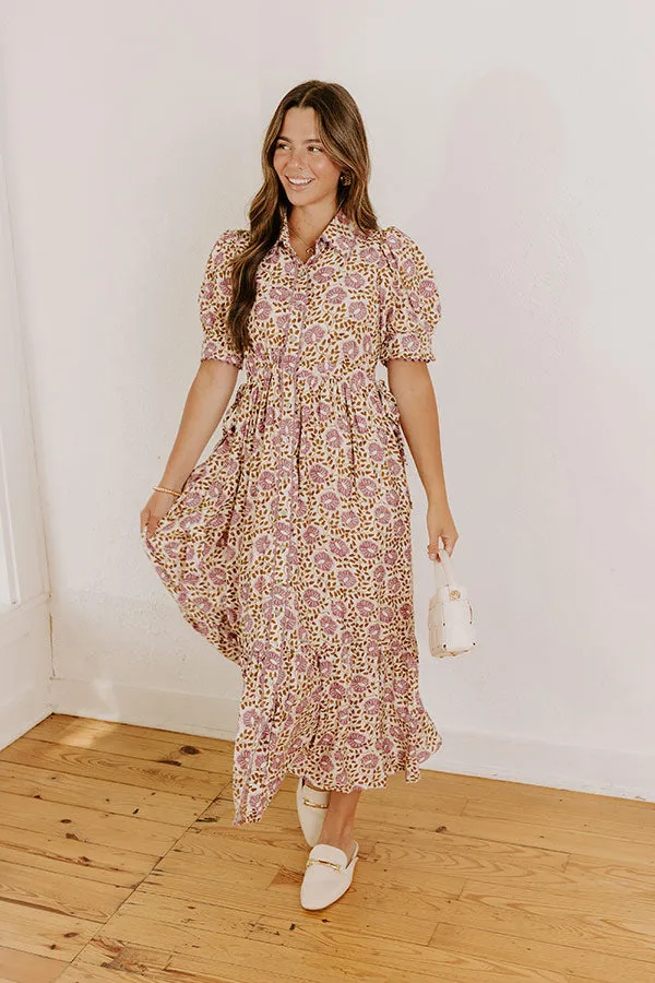 Falling For Floral Midi Dress sold by Impressions product image thumbnail 4