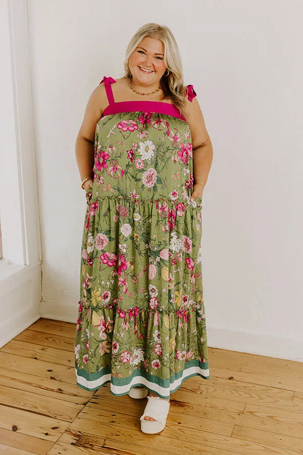 Chasing Wildflowers Floral Maxi Dress Curves sold by Impressions product image thumbnail 2