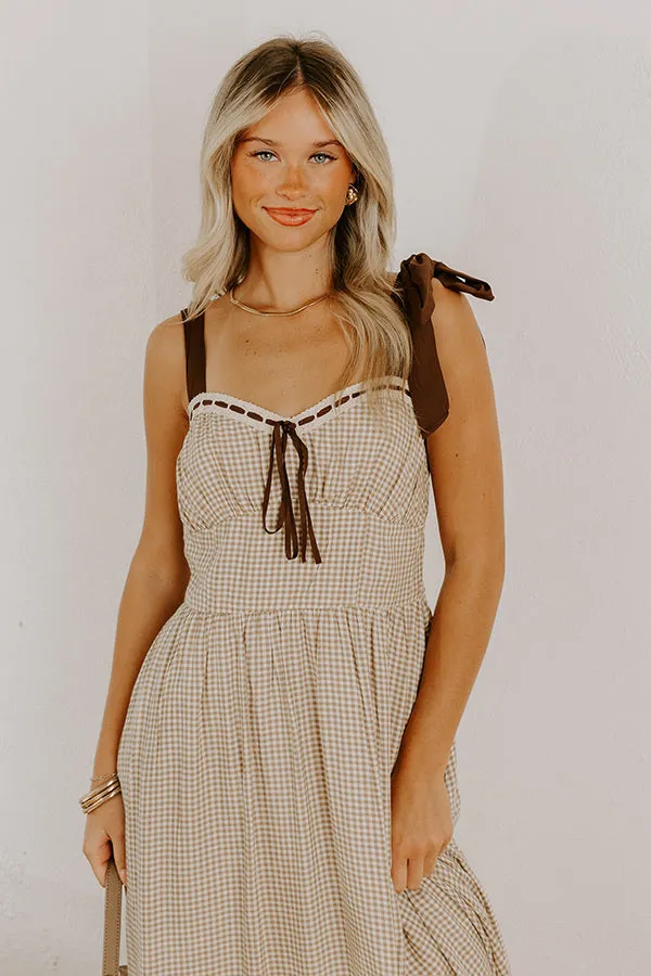 Charming Views Gingham Midi Dress sold by Impressions product image thumbnail 3