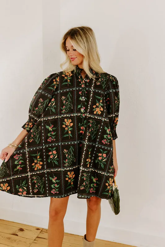 Botanical Daydream Mini Dress sold by Impressions