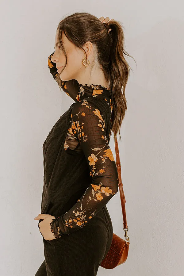 Falling Florals Mesh Top sold by Impressions product image thumbnail 5