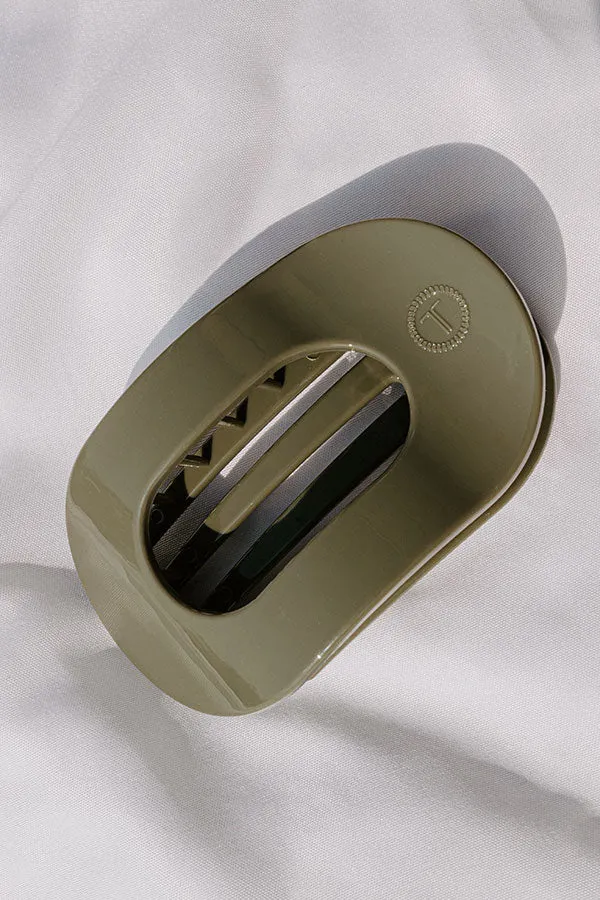 Flat Large Round Hair Claw Clip in Sage sold by Impressions