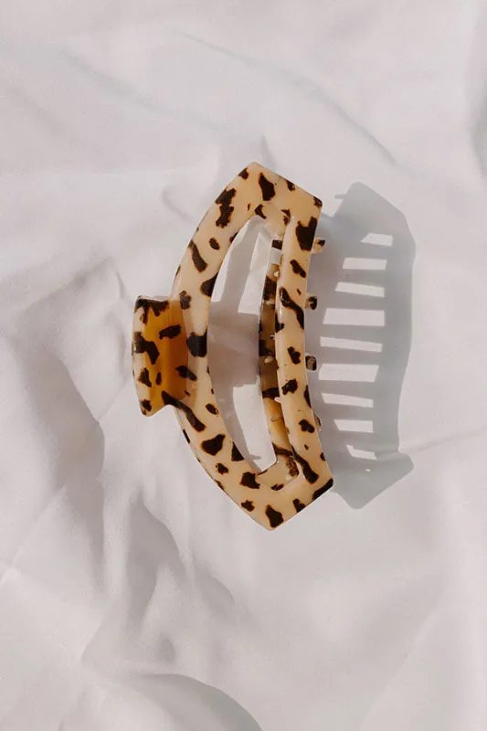 Open Large Hair Claw Clip in Blonde Tortoiseshell sold by Impressions