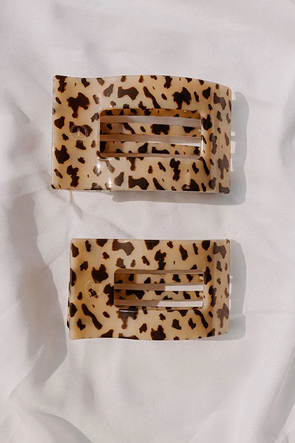 Flat Medium Rectangle Hair Claw Clip in Blonde Tortoiseshell sold by Impressions product image thumbnail 2