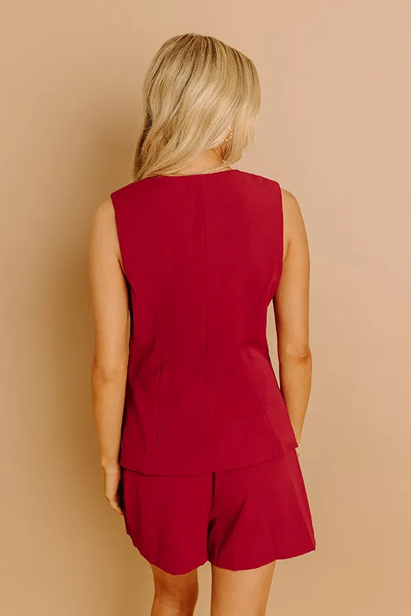 Uptown Views Romper in Wine sold by Impressions product image thumbnail 3