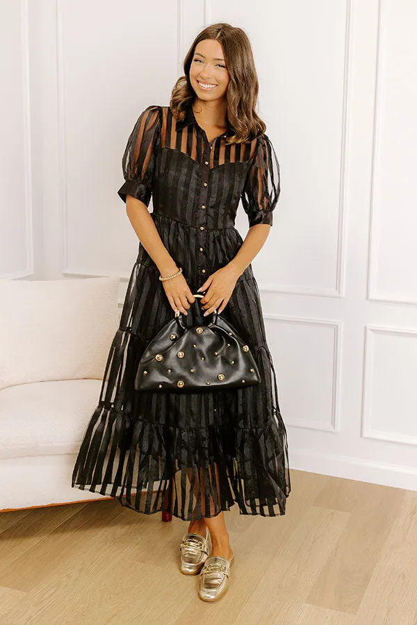 Pinot Noir Sippin Organza Midi Dress sold by Impressions product image thumbnail 2