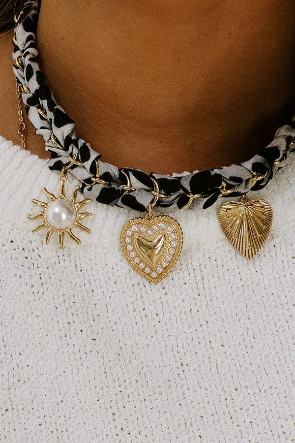 Leopard Love Charm Necklace in Grey sold by Impressions product image thumbnail 2