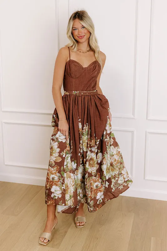 Harvest Festivities Floral Midi Dress sold by Impressions