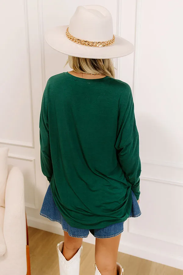 The First Chill Long Sleeve Tee in Hunter Green sold by Impressions product image thumbnail 5