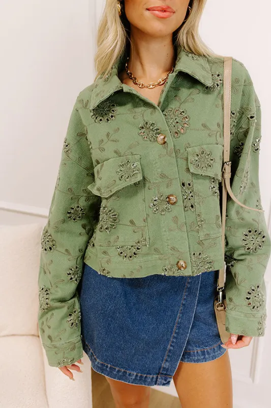 Soho Views Floral Eyelet Jacket sold by Impressions