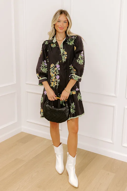 Wildflower Picking Mini Dress sold by Impressions